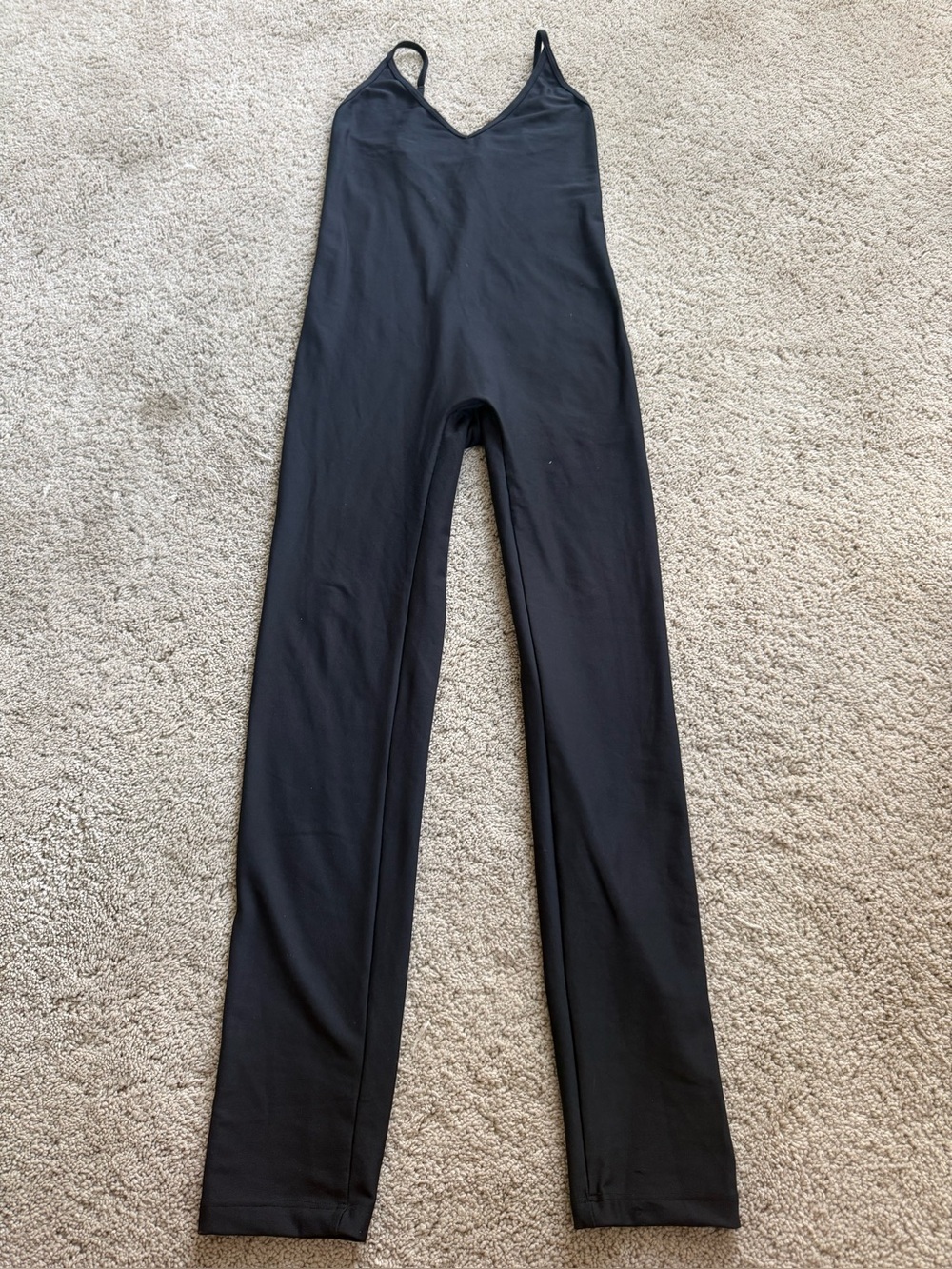 Skatie Black Slim Spaghetti-Strap Jumpsuit XL